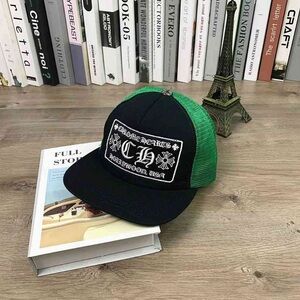 Chrome Hearts Black and Green Trucker Hat